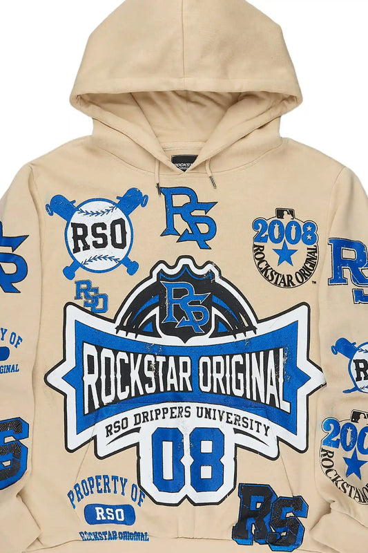 Mavrix Beige Graphic Hoodie - image 2