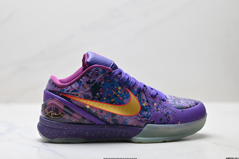 Nike Kobe 4 Protro Low-Top Basketball Shoes with Flywire & Zoom Air