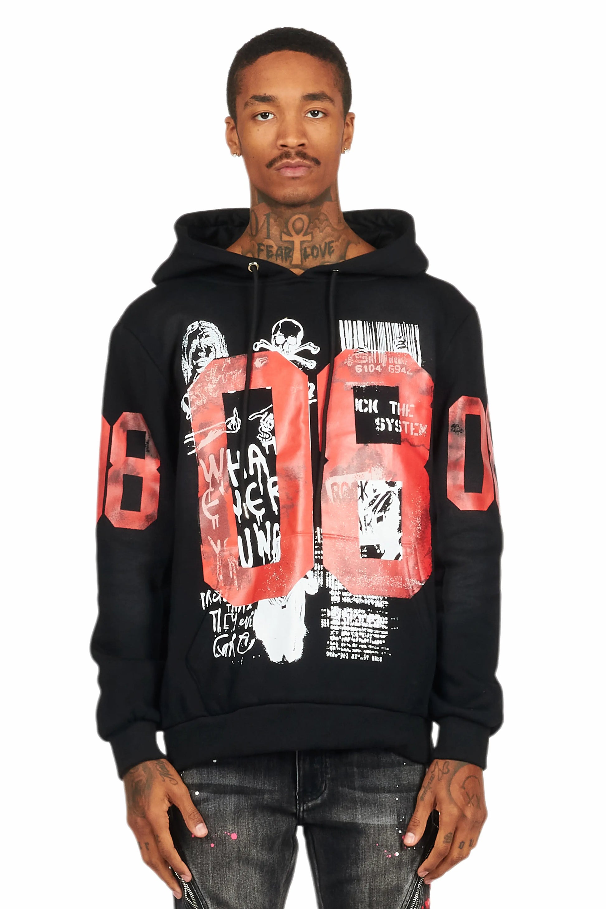 Grill Black Graphic Hoodie - image 2