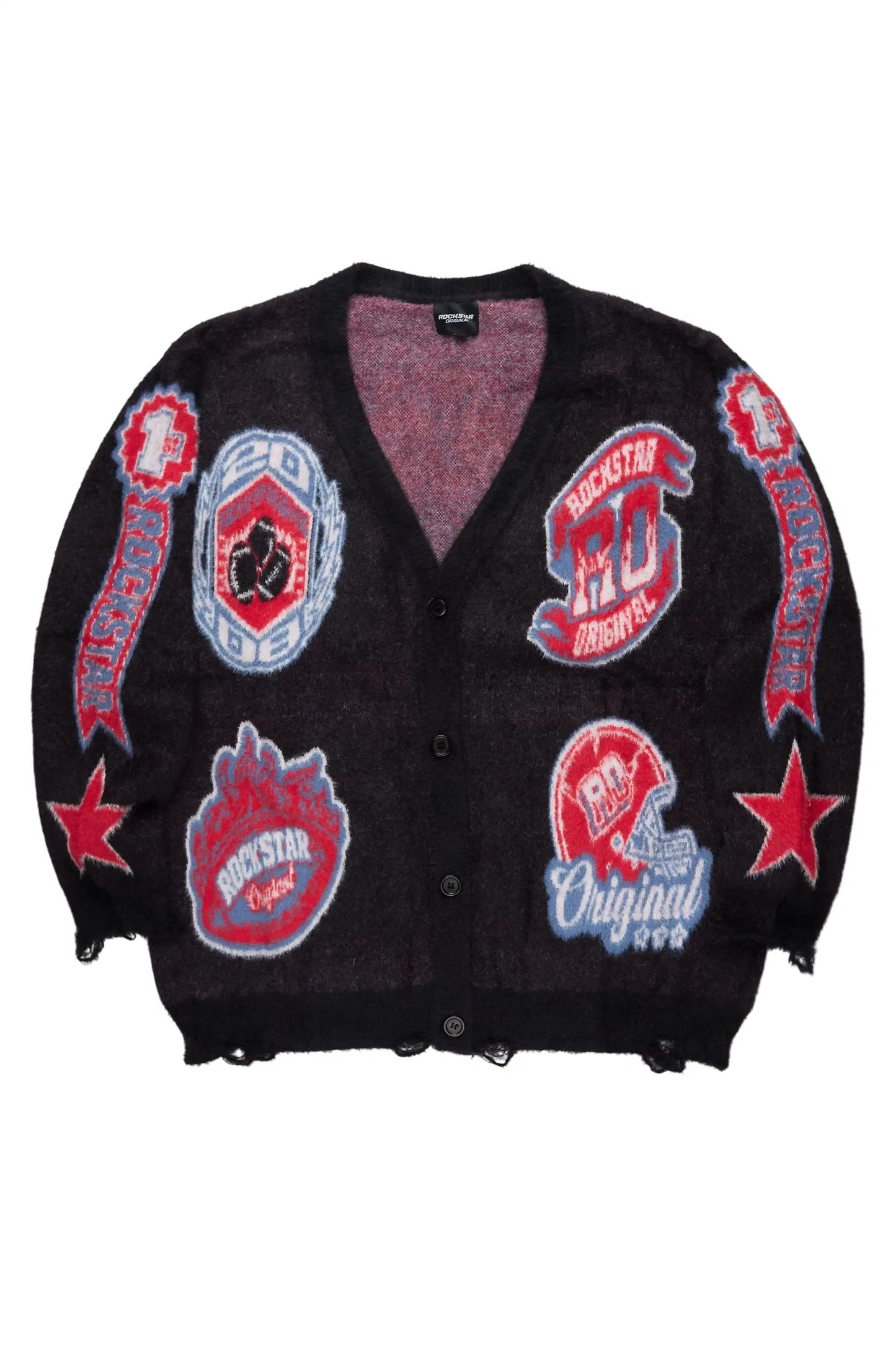 Rso Uni Black Knit Sweater - image 1