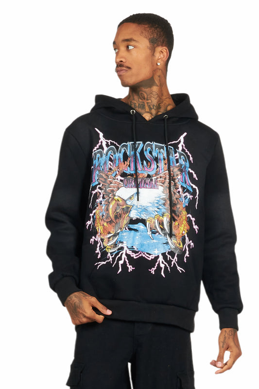 Darken Black Graphic Hoodie - image 2
