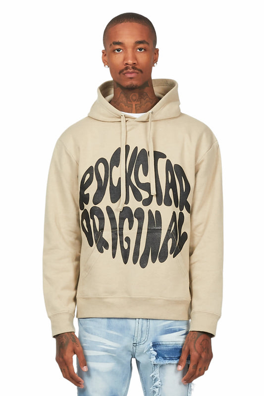 Thierry Beige Graphic Hoodie - image 1