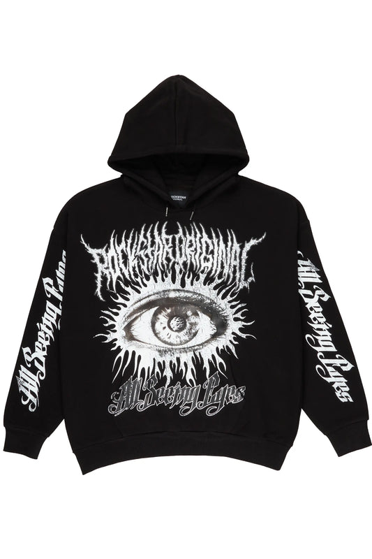 All Seeing Eyes Black Graphic Hoodie - image 1