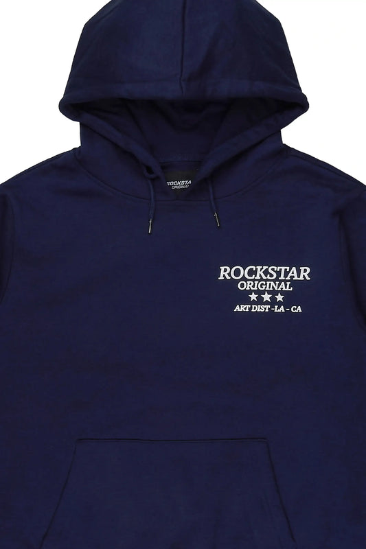 Damek Navy Graphic Hoodie - image 2