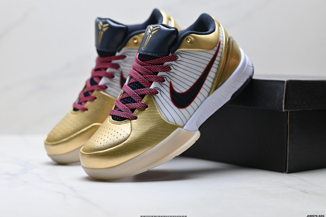 Nike Kobe 4 Protro Low-Top Basketball Shoes with Flywire & Zoom Air