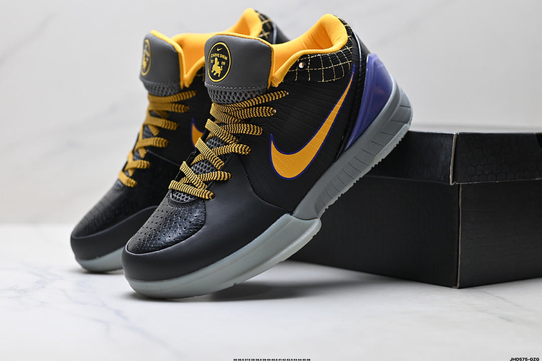 Nike Kobe 4 Protro Low-Top Basketball Shoes with Flywire & Zoom Air