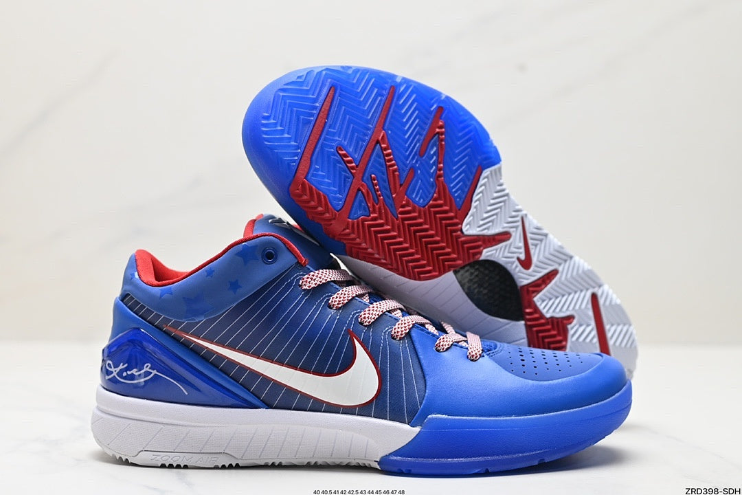 Nike Kobe 4 Protro Low-Top Basketball Shoes with Flywire & Zoom Air