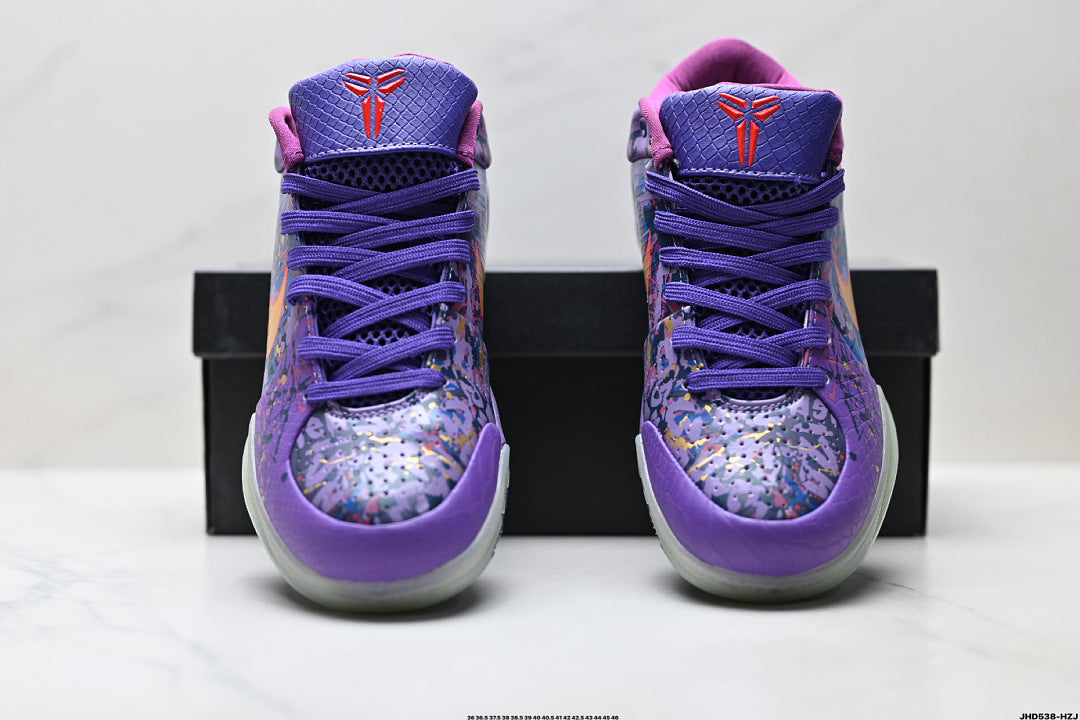 Nike Kobe 4 Protro Low-Top Basketball Shoes with Flywire & Zoom Air
