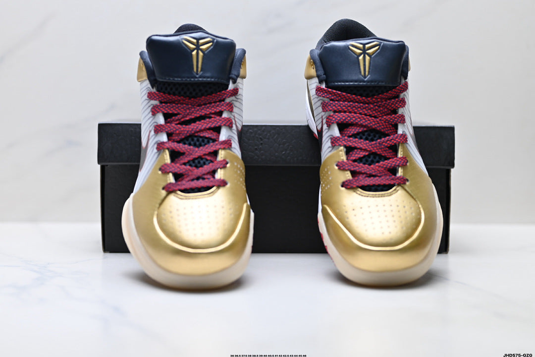 Nike Kobe 4 Protro Low-Top Basketball Shoes with Flywire & Zoom Air