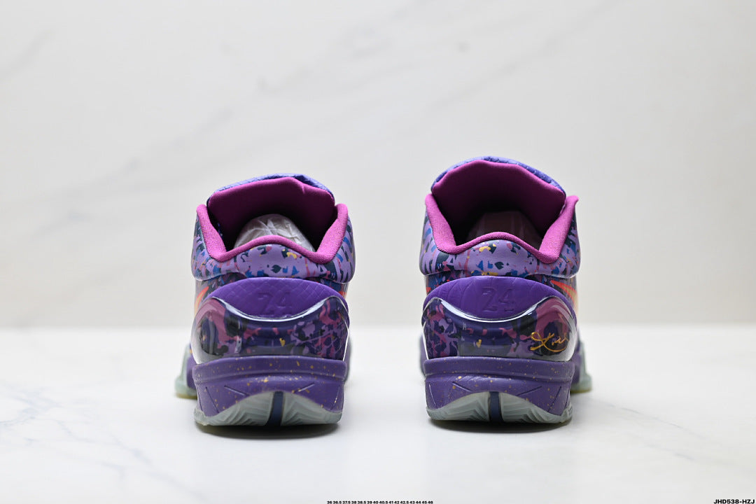 Nike Kobe 4 Protro Low-Top Basketball Shoes with Flywire & Zoom Air