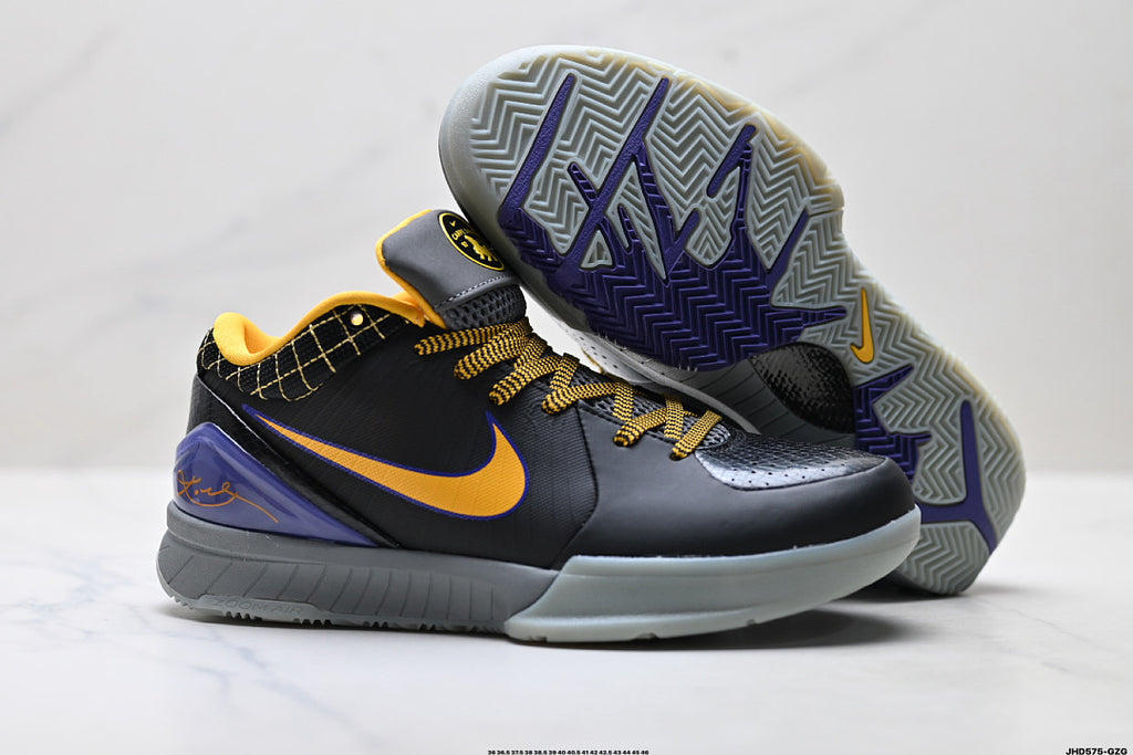 Nike Kobe 4 Protro Low-Top Basketball Shoes with Flywire & Zoom Air