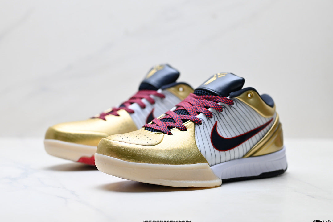 Nike Kobe 4 Protro Low-Top Basketball Shoes with Flywire & Zoom Air
