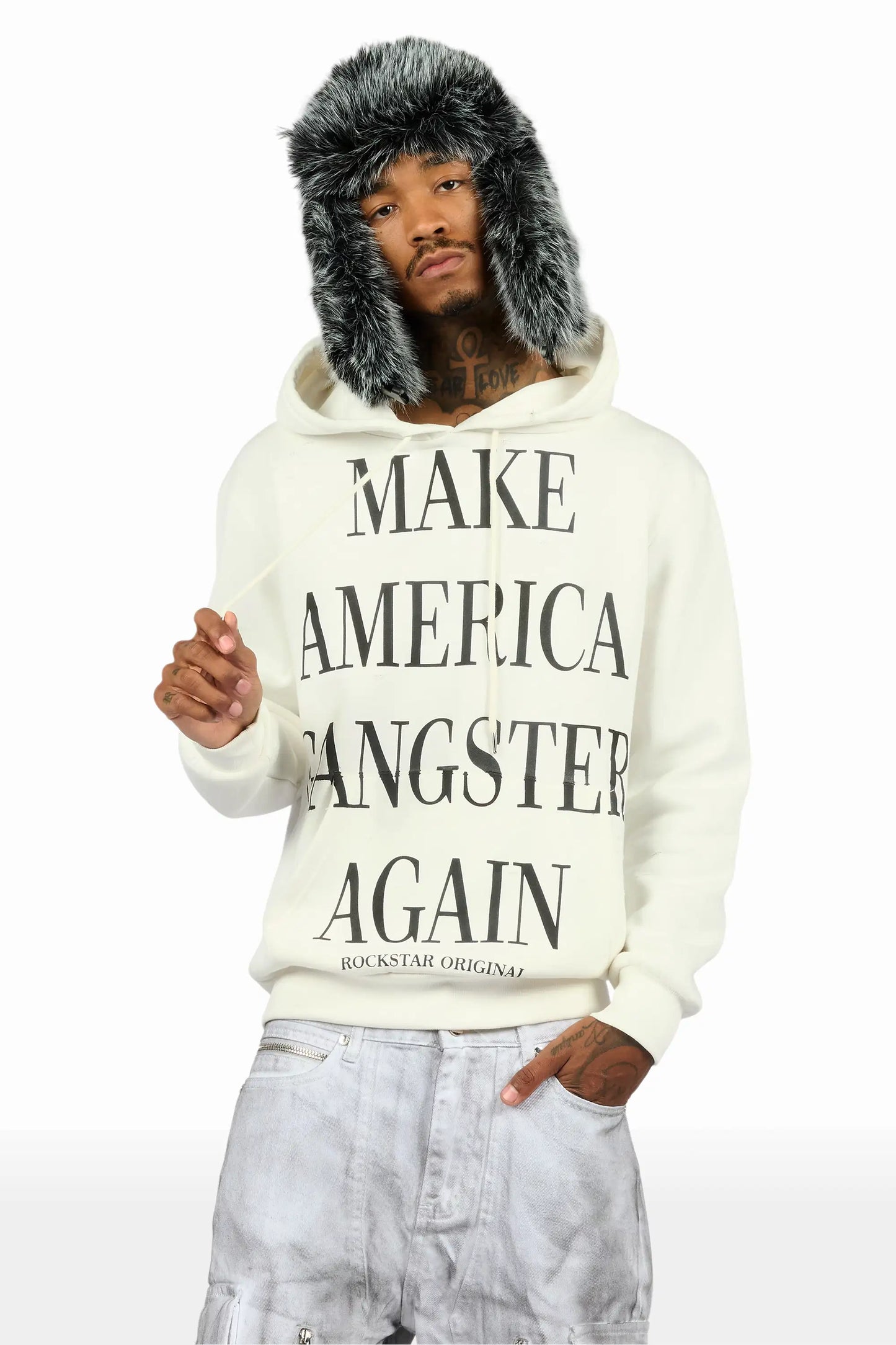 Drake White Graphic Hoodie - image 2