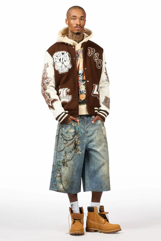 Vincitor Beige Rhinestone Oversized Hoodie - image 2