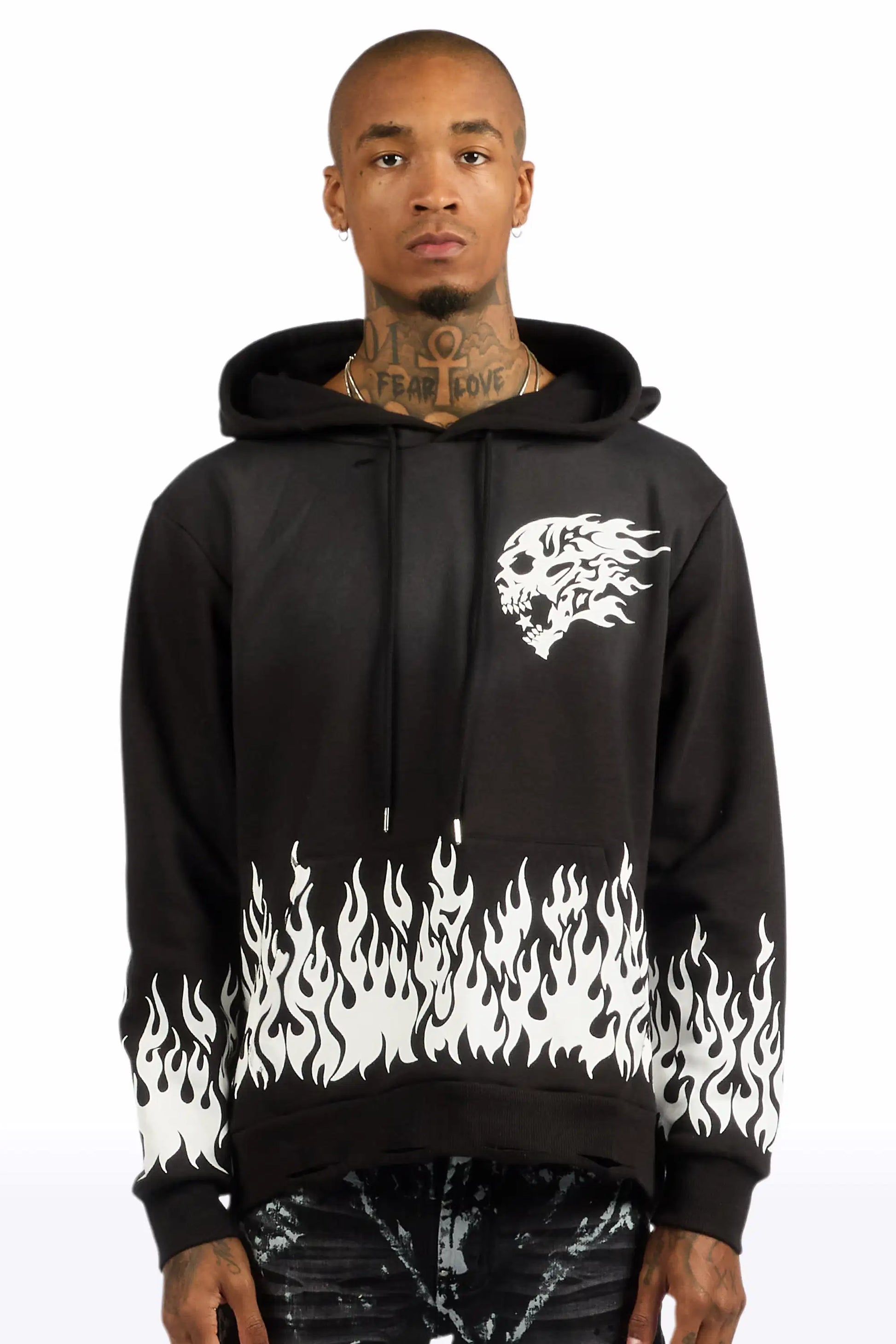 Bubble Black Graphic Relaxed Hoodie - image 2