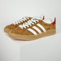 Gucci x adidas Gazelle GG Monogram Sneakers – Tan & White