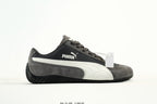 PUMA Dark Gray & White Low-Top Sneakers