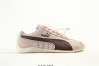 PUMA Light Pink Low-Top Sneakers with Brown Formstrip