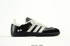 adidas Samba Black & White Panda-Detail Low-Top Sneakers