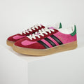 Gucci x adidas Gazelle Sneakers – Pink & Burgundy