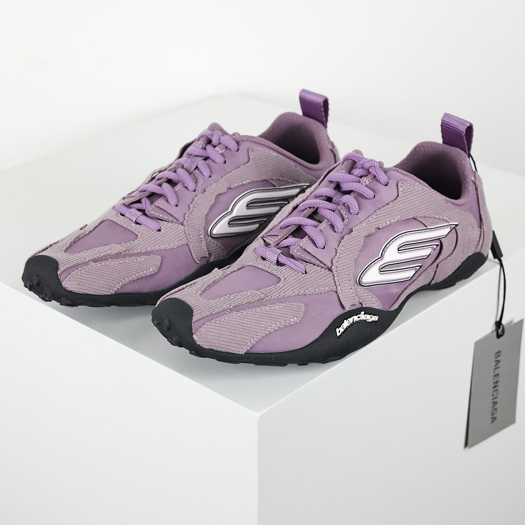 Balenciaga Low-Top Lace-Up Sneaker – Lilac Purple
