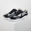 Prada Black & Silver Low-Top Sneakers
