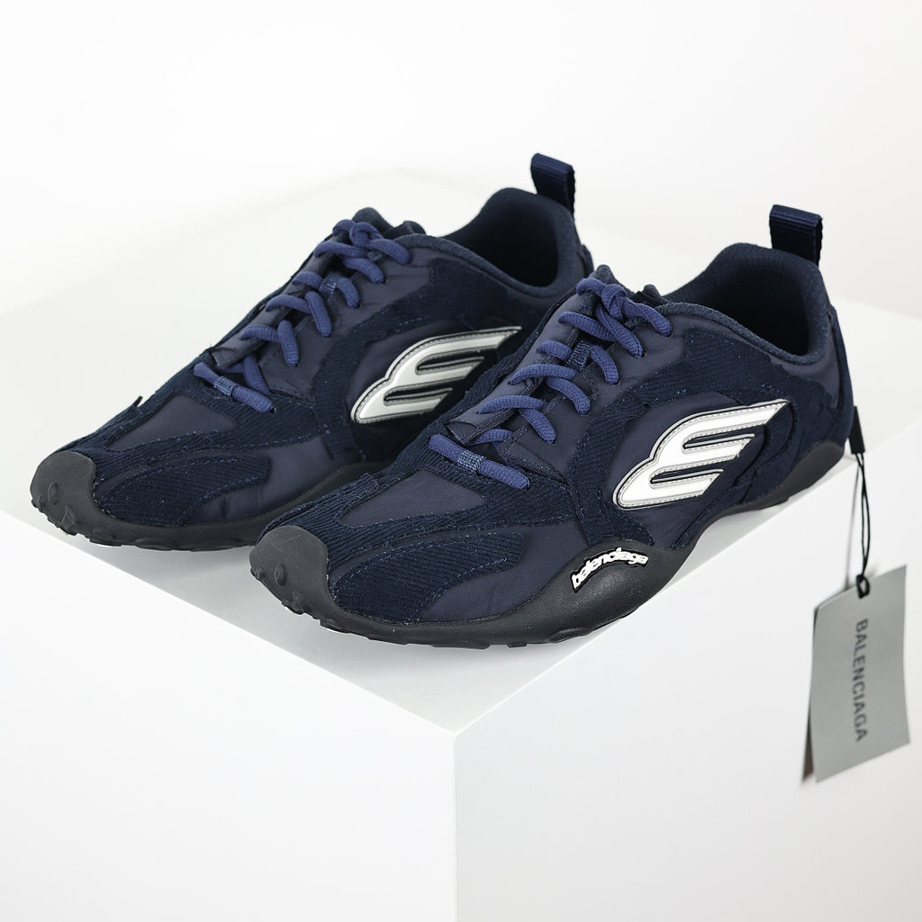 Balenciaga Low-Top Lace-Up Sneaker – Navy Blue