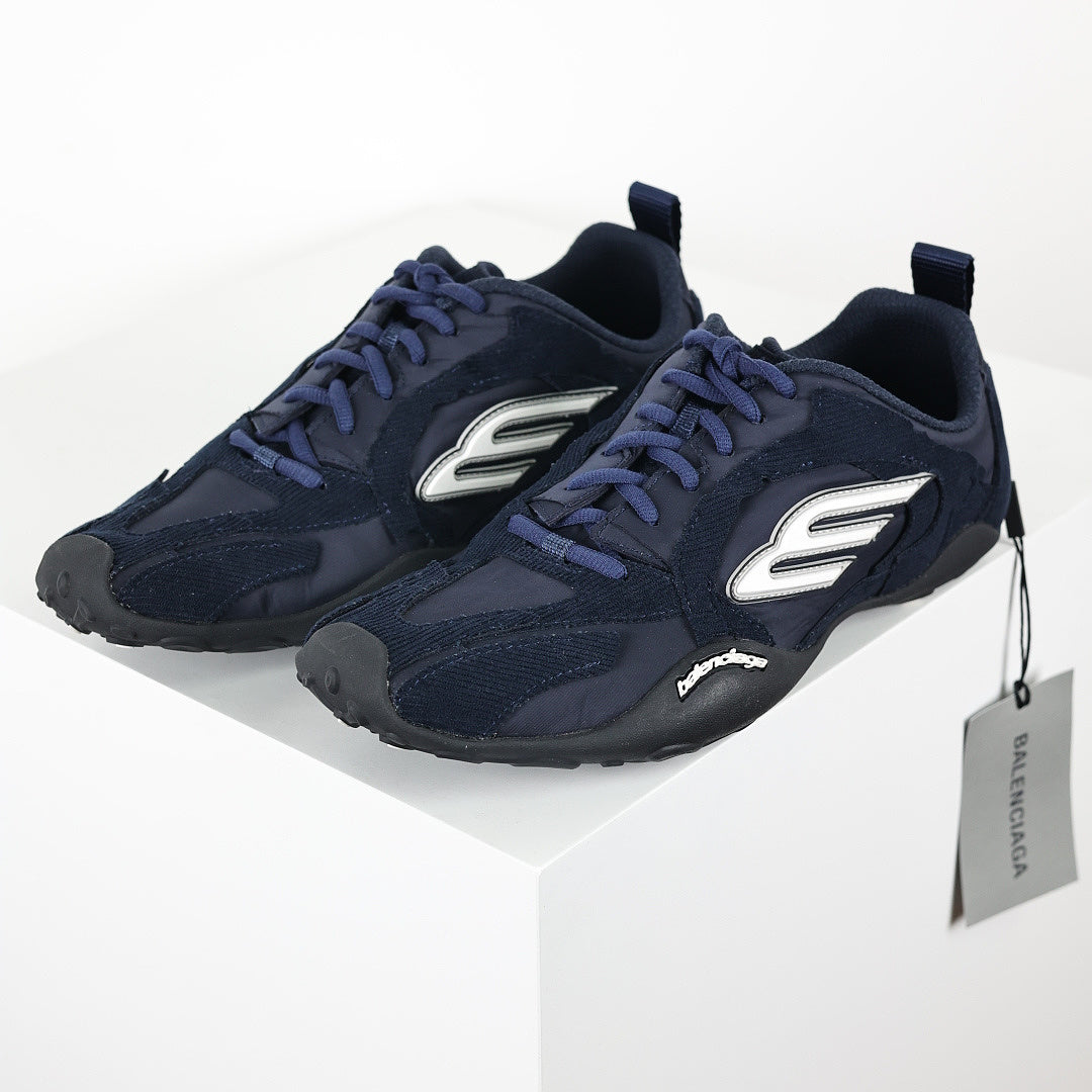 Balenciaga Low-Top Lace-Up Sneaker – Navy Blue