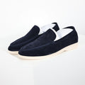Loro Piana Black Slip-On Loafers