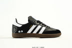 adidas Samba Black & White Panda-Detail Low-Top Sneakers