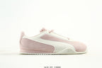PUMA Light Pink & White Low-Top Sneakers