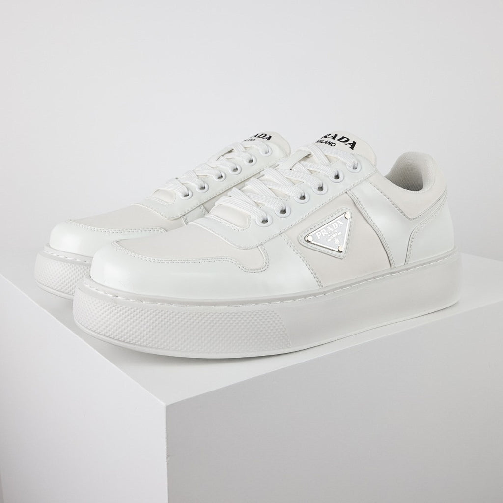 Prada White Low-Top Sneakers