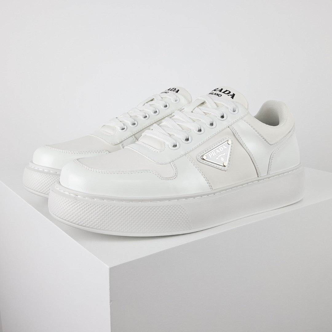 Prada White Low-Top Sneakers