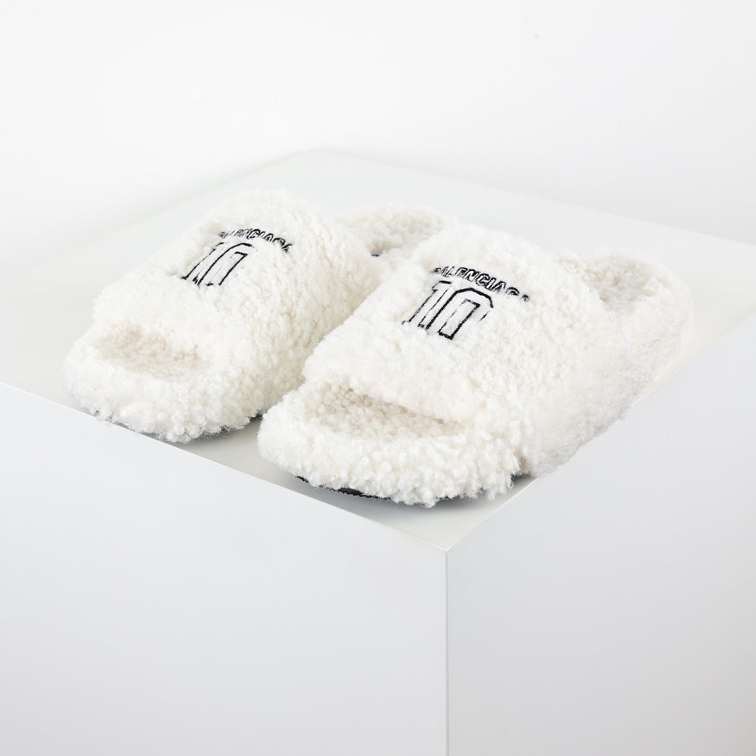 Balenciaga Furry Open Mule