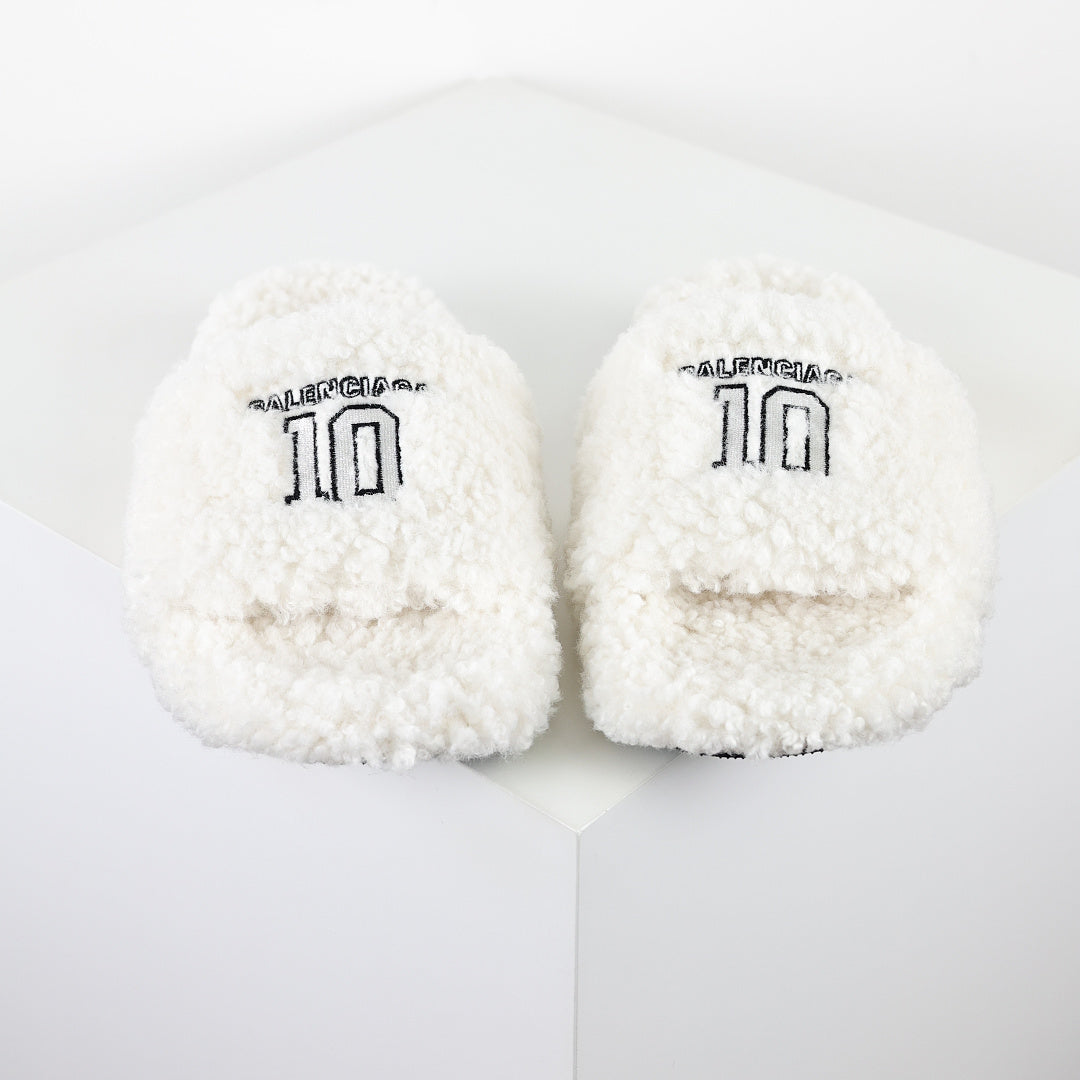 Balenciaga Furry Open Mule