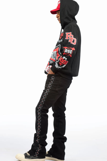 Mavrix Black Graphic Hoodie - image 2