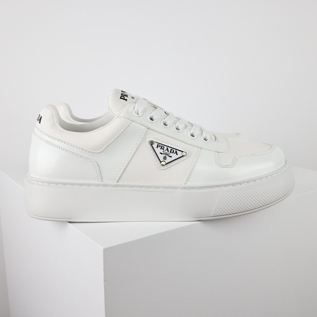 Prada White Low-Top Sneakers