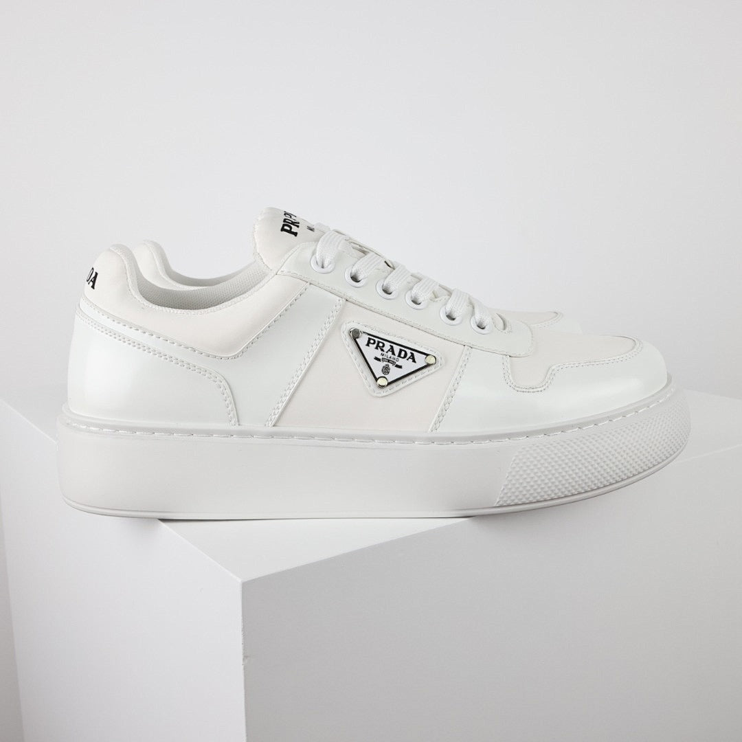 Prada White Low-Top Sneakers