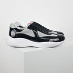 Prada Black & Silver Low-Top Sneakers