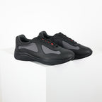 Prada Black & Gray Low-Top Sneakers