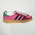 Gucci x adidas Gazelle Sneakers – Pink & Burgundy