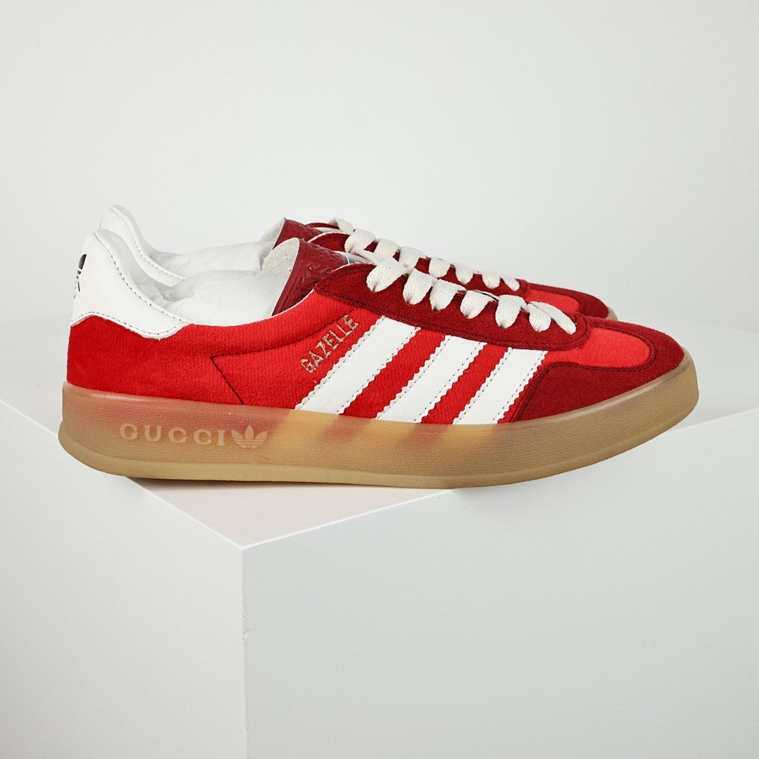 Gucci x adidas Gazelle Sneakers – Red & White