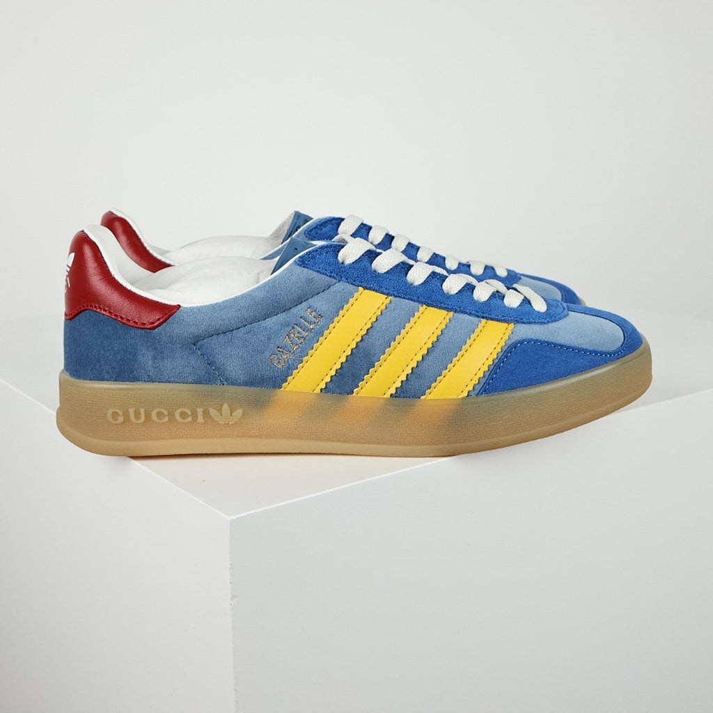 Gucci x adidas Gazelle Sneakers – Blue & Yellow