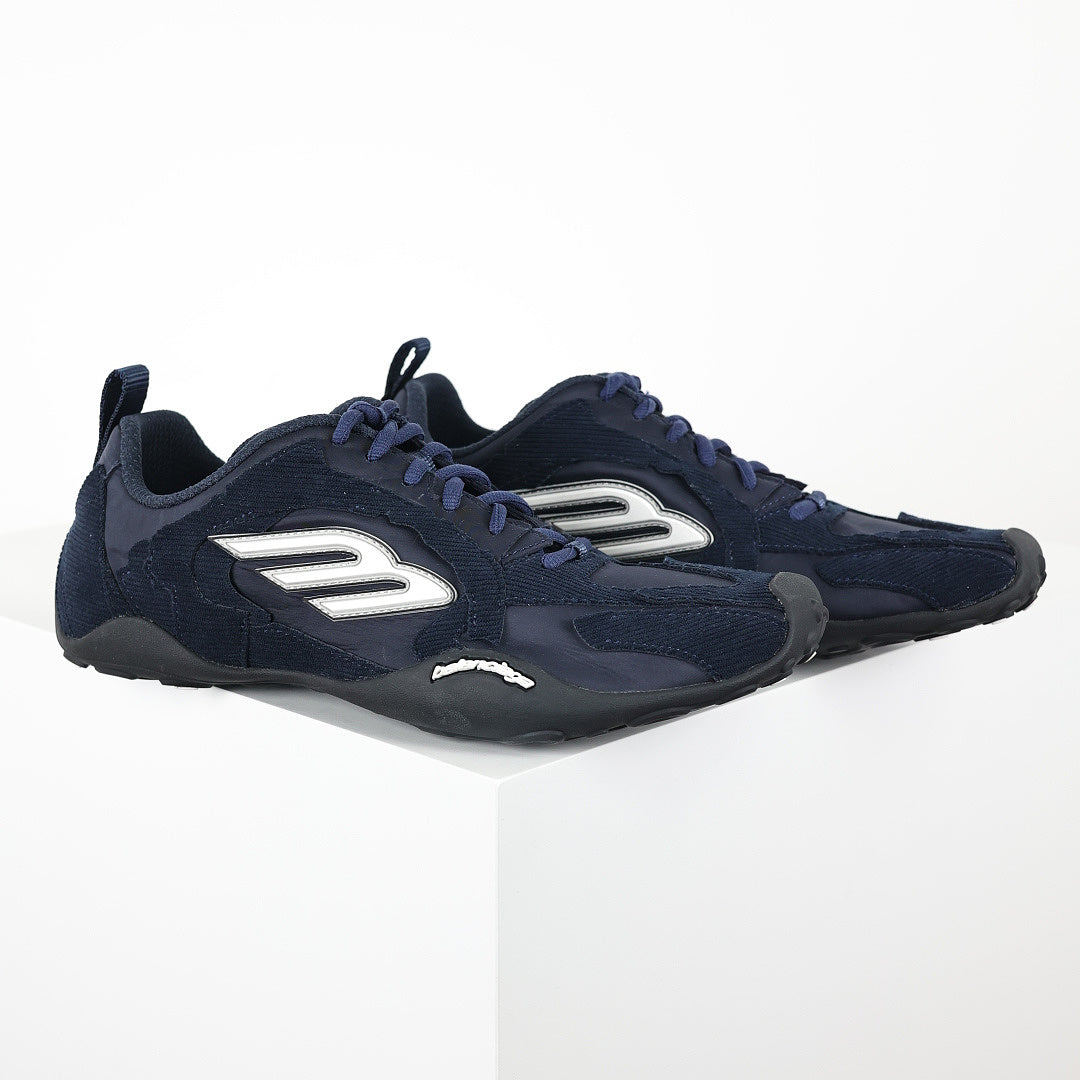 Balenciaga Low-Top Lace-Up Sneaker – Navy Blue