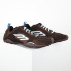 Balenciaga Low-Top Lace-Up Sneaker – Brown & Sky Blue
