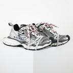 Balenciaga 3XL Distressed Dad Sneaker – Silver White Black