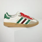 Gucci x adidas Gazelle Sneakers – White, Green & Red