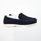 Loro Piana Black Slip-On Loafers