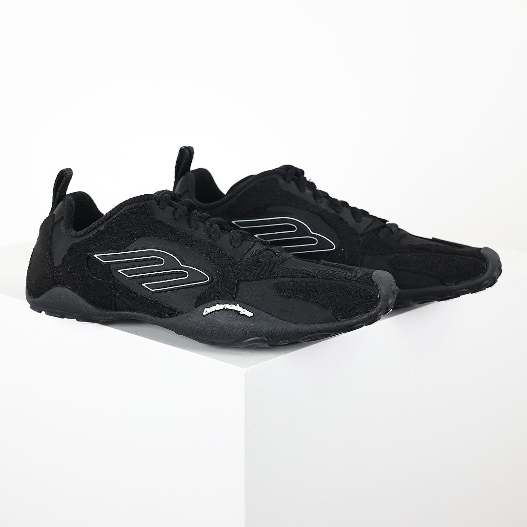 Balenciaga Low-Top Lace-Up Sneaker – All Black