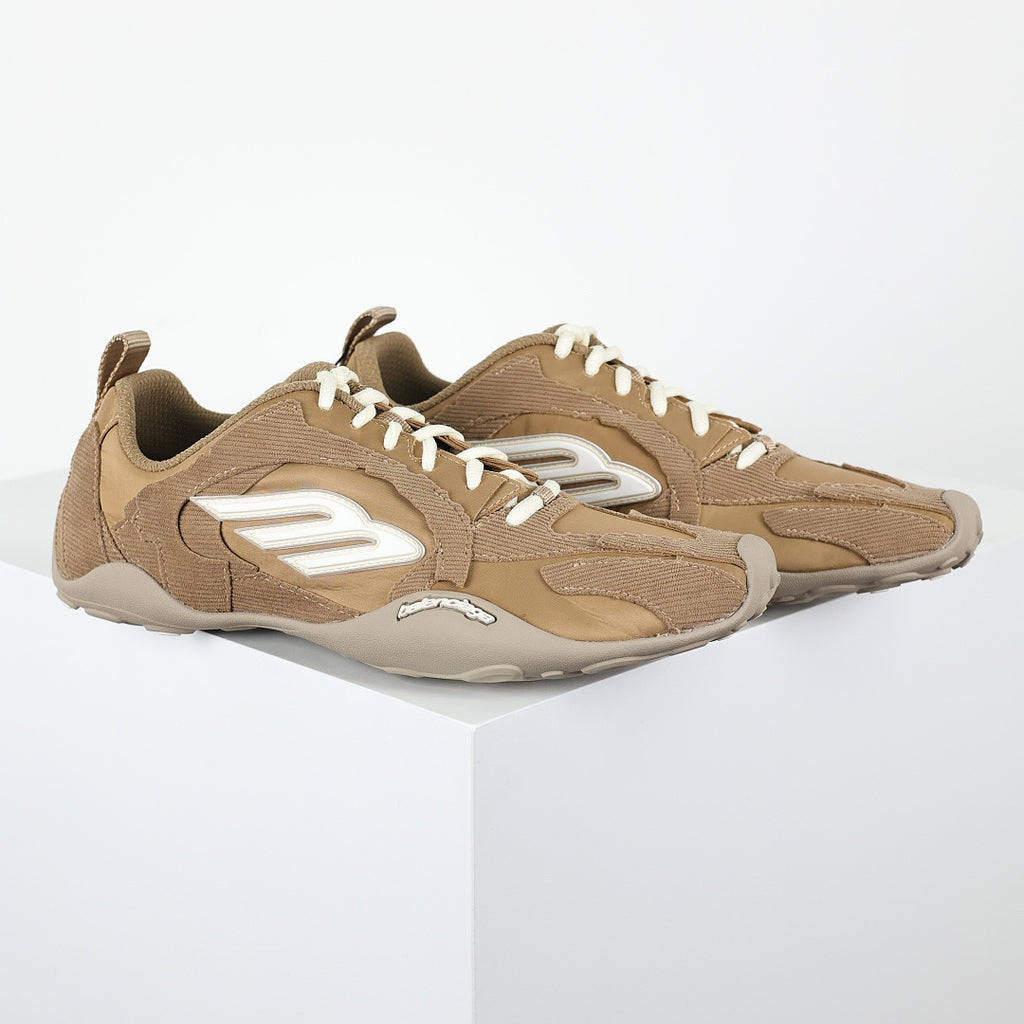 Balenciaga Low-Top Lace-Up Sneaker – Khaki Tan